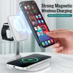 Multi functional wireless charging desktop magnetic bracket suitable for folding wireless chargers for Apple and Huawei phones - Image 6