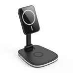 Multi functional wireless charging desktop magnetic bracket suitable for folding wireless chargers for Apple and Huawei phones - Image 2