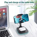 Multi functional wireless charging desktop magnetic bracket suitable for folding wireless chargers for Apple and Huawei phones - Image 3